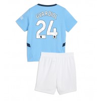 Camisa de time de futebol Manchester City Josko Gvardiol #24 Replicas 1º Equipamento Infantil 2024-25 Manga Curta (+ Calças curtas)